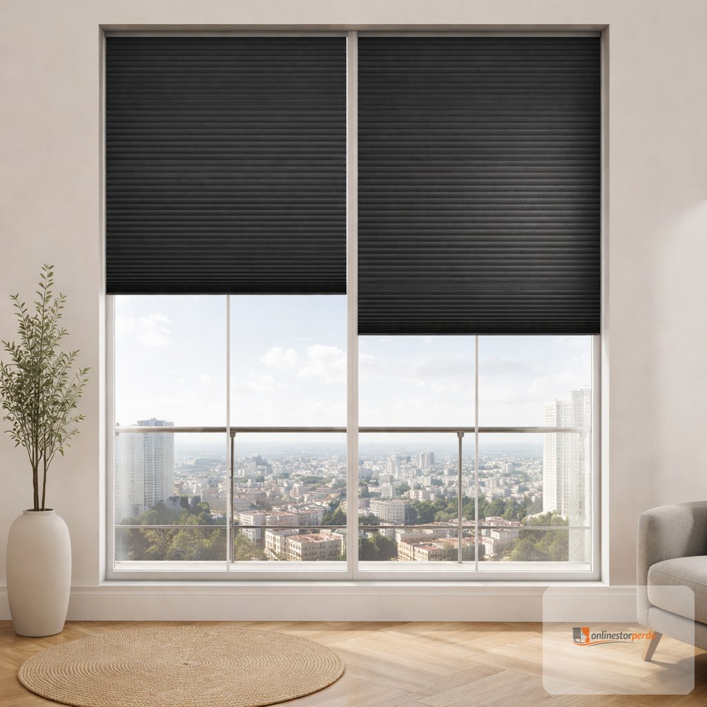 Antrasit Plise Perde