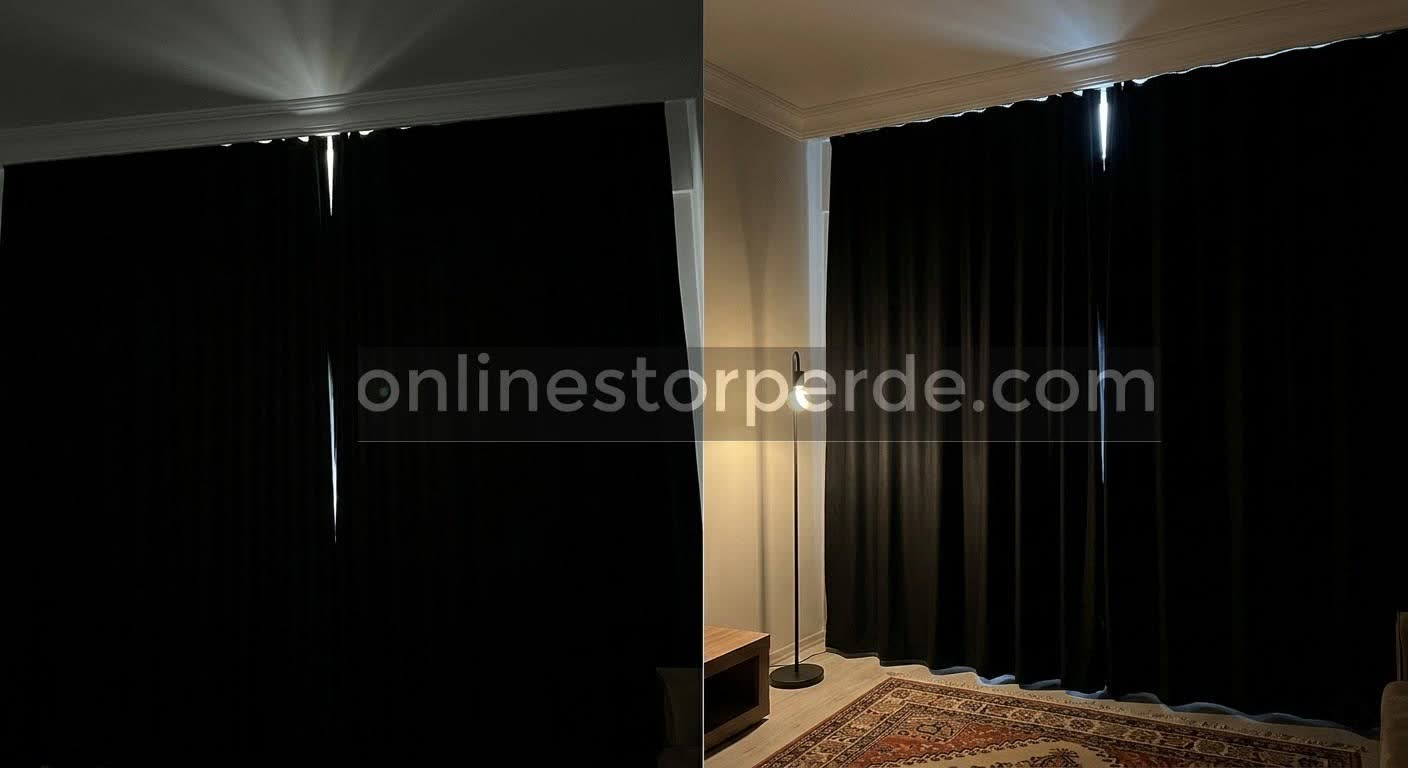 Siyah %100 Tam Karartma Blackout Fon Perde