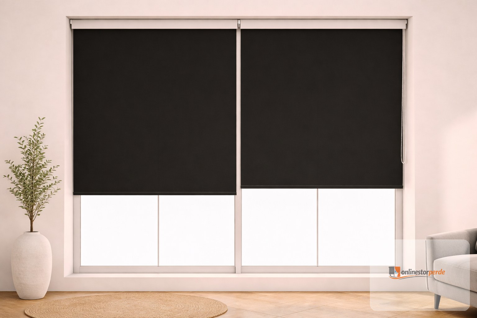 Siyah Blackout Stor Perde